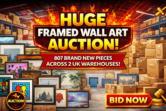 807 X BRAND NEW OPEN-EDITION DECORATIVE FRAMED WALL ART COLLECTION | TOTAL RRP £81,426