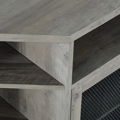 WALKER EDISON EDEN BRIDGE DESIGNS TV STAND, GREY WASH WAYFAIR RRP £450.