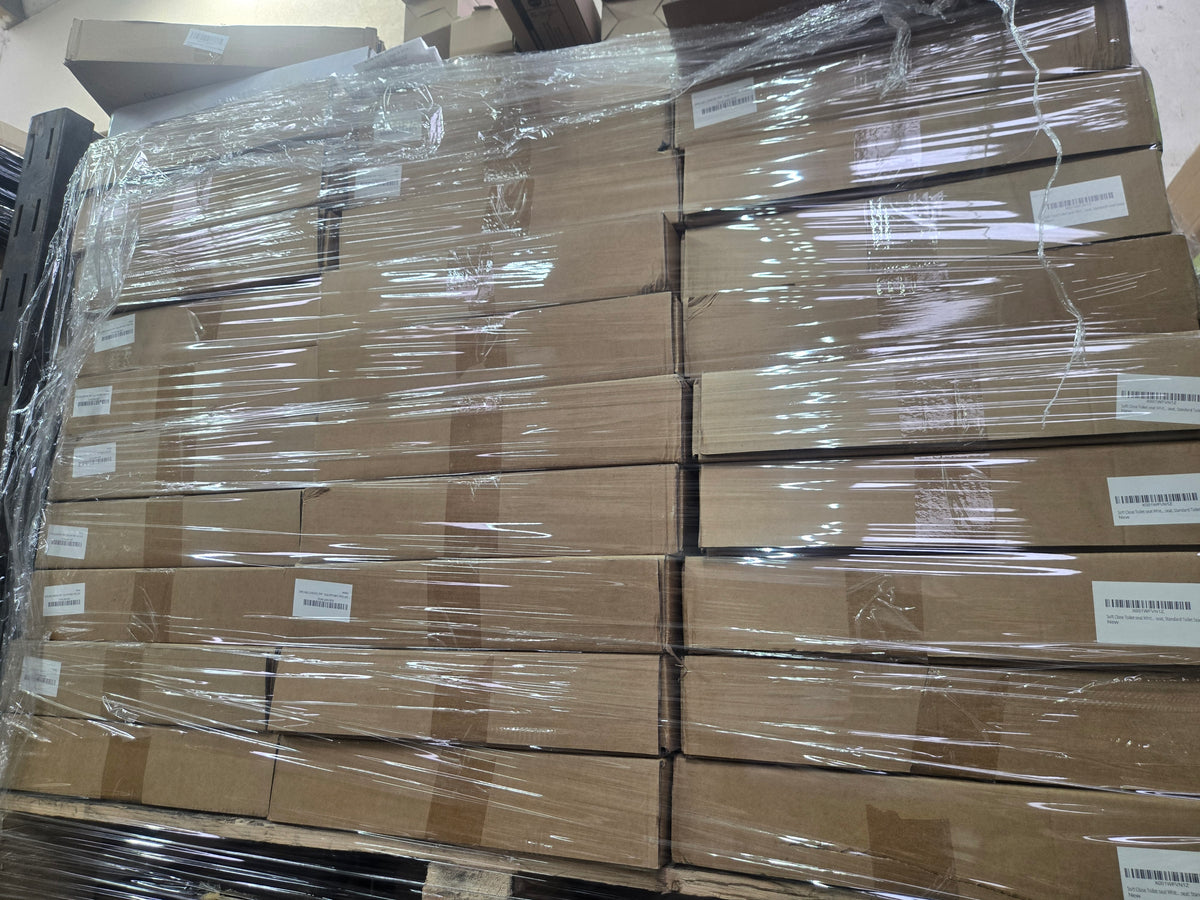60 X OVAL TOILET SEATS WITH SOFT COVER & FIXINGS
