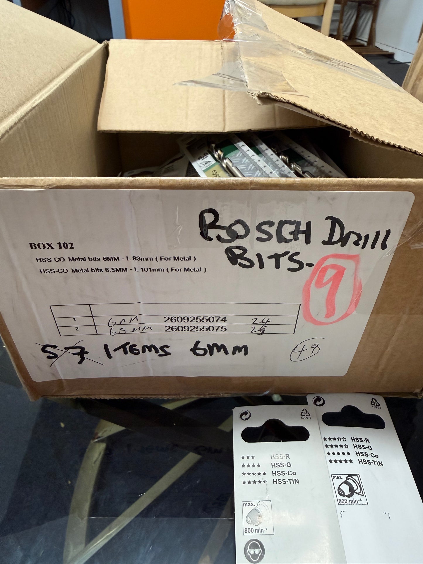 49 X GENUINE BOSCH 6MM & 6.5MM DRILL BITS MIXED LOT – BRAND NEW RETAIL PACKED – RRP OVER £350