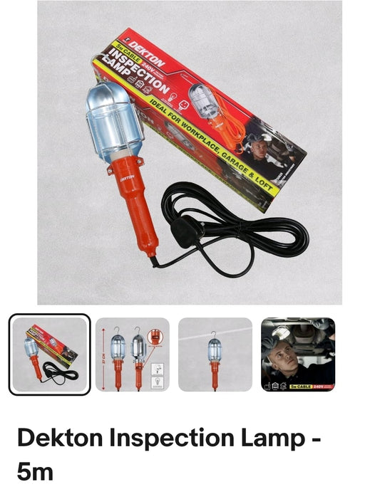 1 PALLET – 50 X DEKTON INSPECTION LAMPS, BRAND NEW, BOXED & SEALED, MIXED END OF LINE STOCK