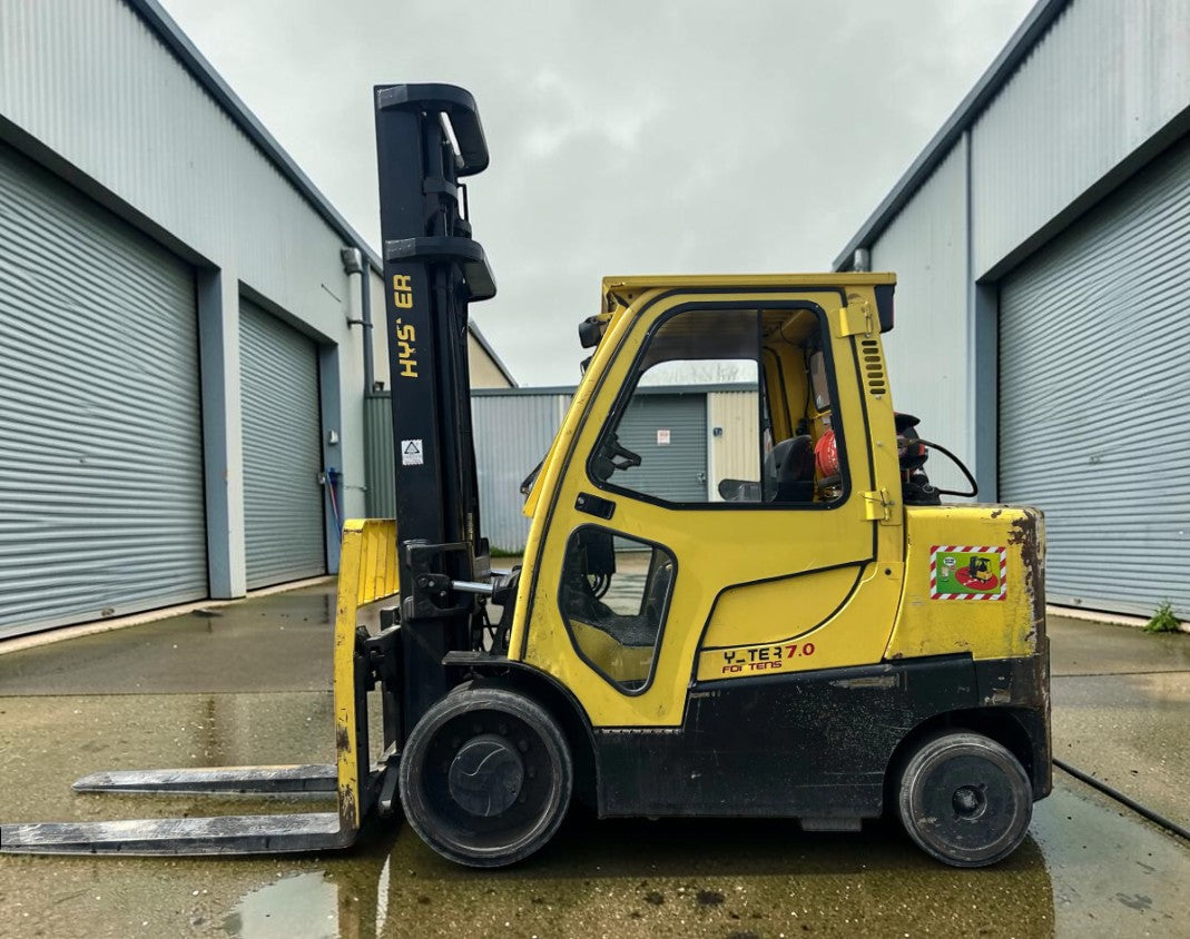 2017 HYSTER S7.0FT LP GAS FORKLIFT 7T 4400MM LIFT SIDE SHIFT SUPER ELASTIC TYRES
