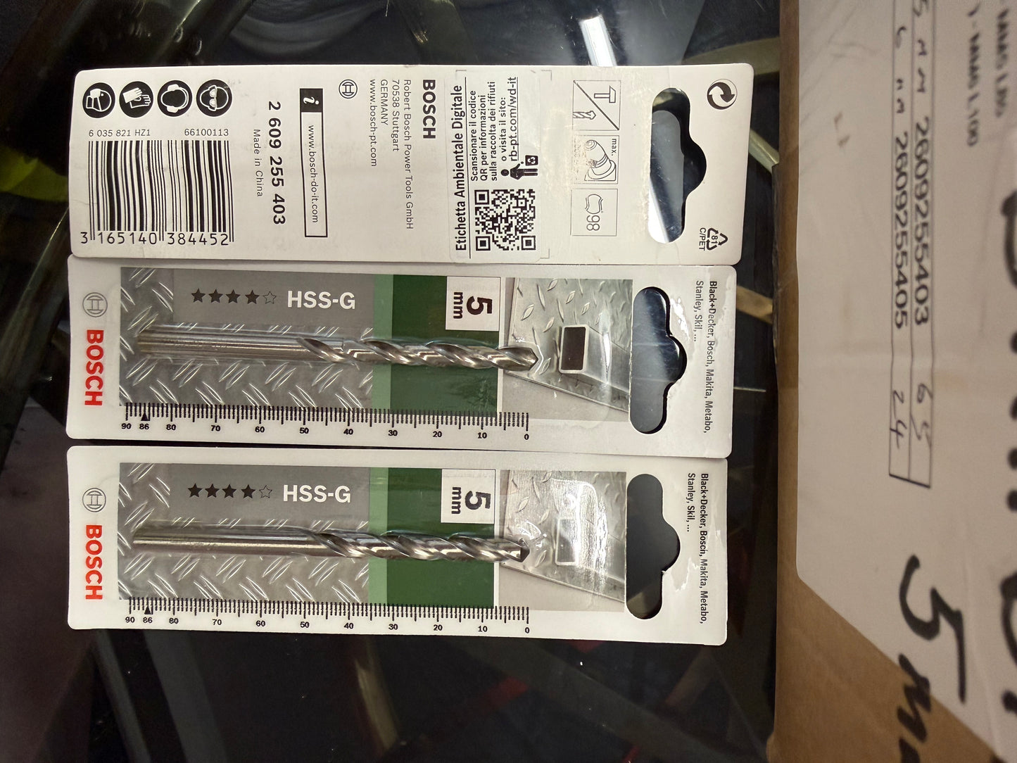 89 X GENUINE BOSCH 5MM DRILL BITS – BRAND NEW RETAIL PACKED – RRP OVER £450