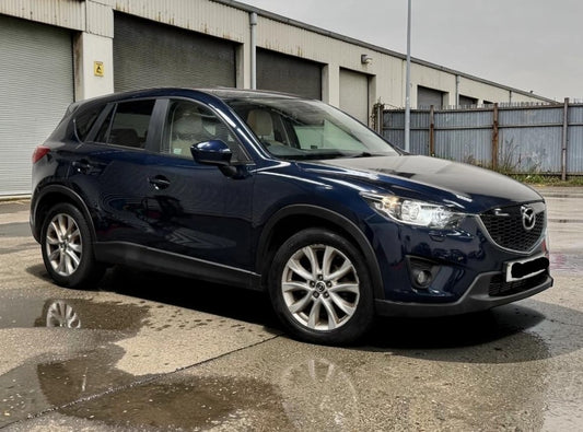 **(ONLY 82K MILEAGE)** 2014 MAZDA CX-5 SPORT NAV D 4X4 AUTO SUV BLUE >>--NO VAT ON HAMMER--<<