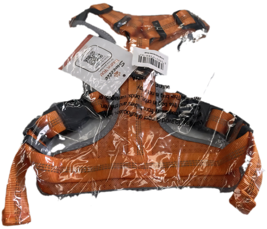 10X SIZE MEDIUM DOG HARNESS ORANGE