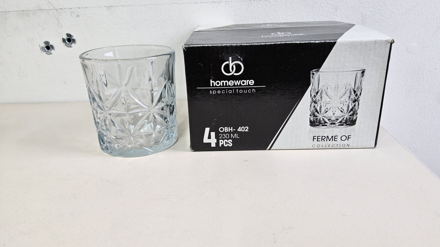 48 SETS OF 4 DRINKING GLASS