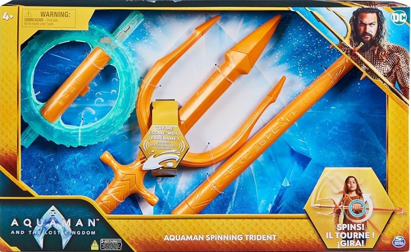 18 X NEW DC AQUAMAN 89-CM TOY WITH LIGHTS AND SOUNDS