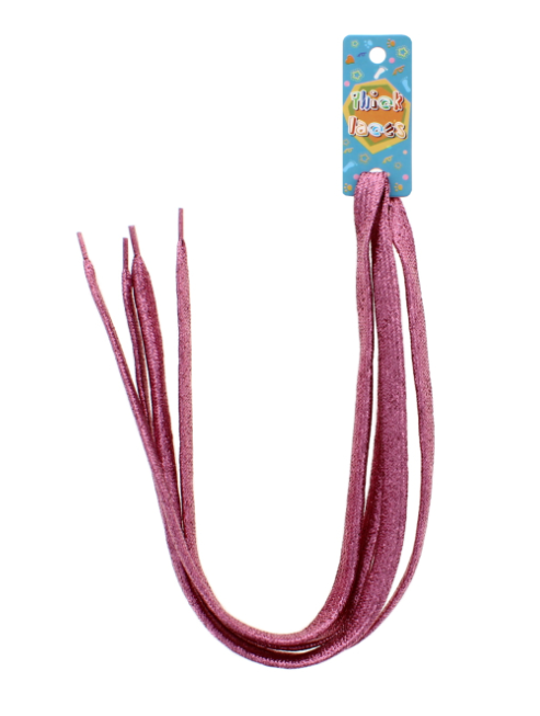 48 X METALLIC GLITTER PINK THICK SHOE LACES