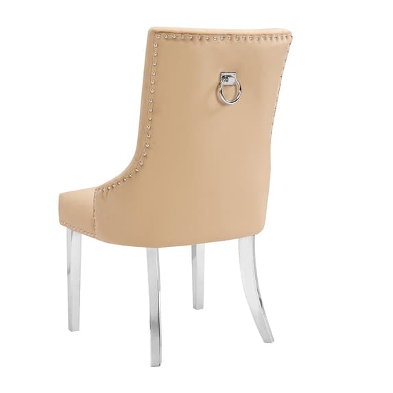 VELVET BUTTON BACK DINING CHAIR - IMPERIAL