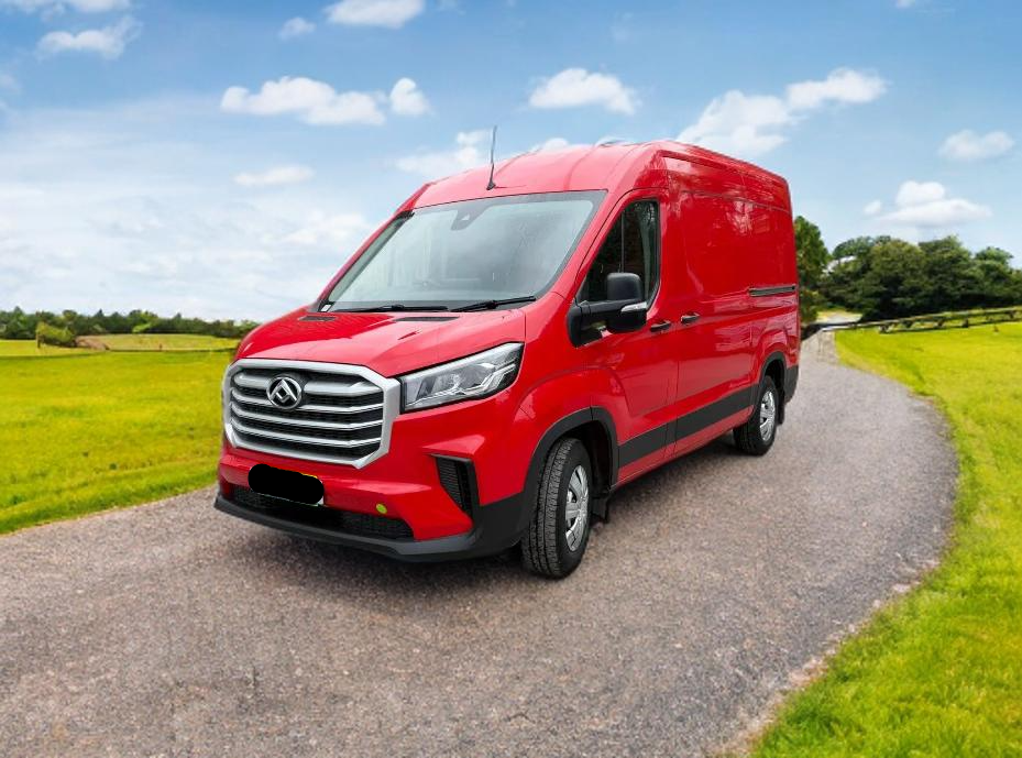 **(ONLY 67K MILEAGE)** 2021 MAXUS DELIVER 9 L2H3 1996CC DIESEL MANUAL PANEL VAN IN RED