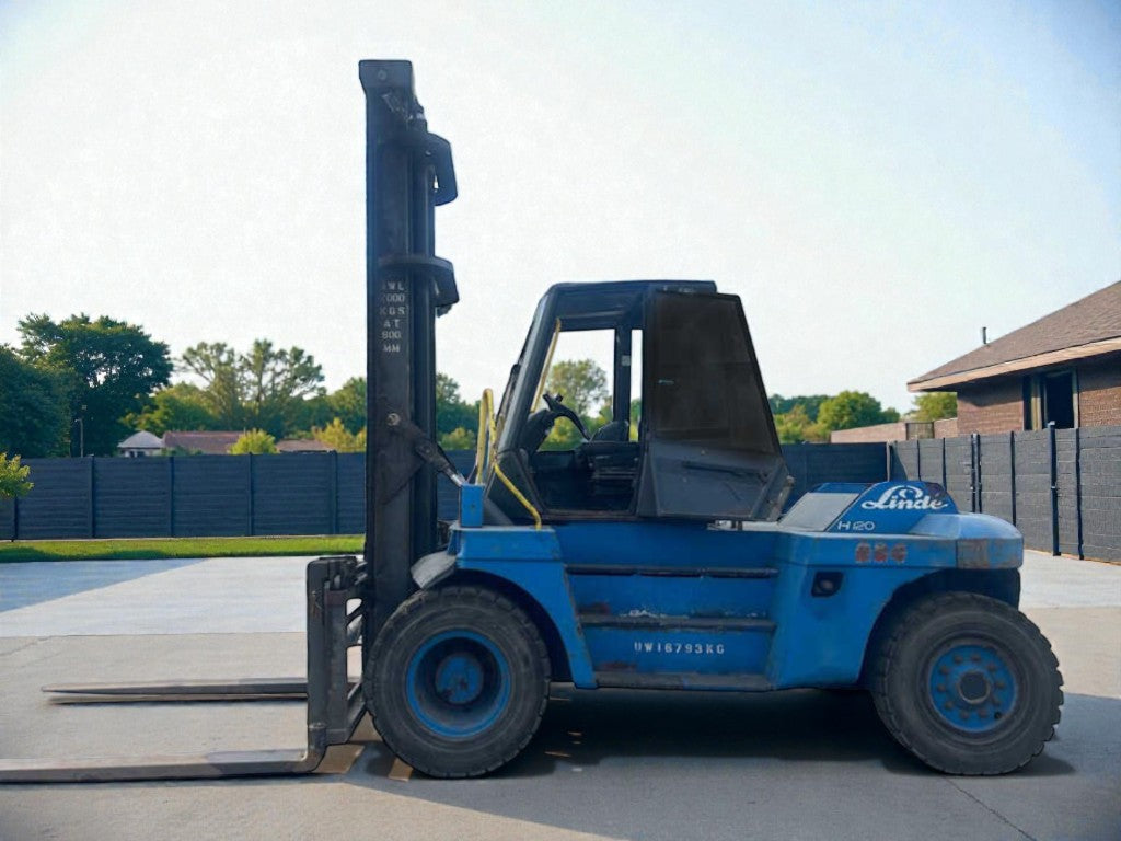1999 LINDE H120 12T DIESEL FORKLIFT 6100MM LIFT
