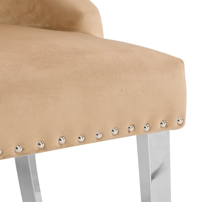 VELVET BUTTON BACK DINING CHAIR - IMPERIAL