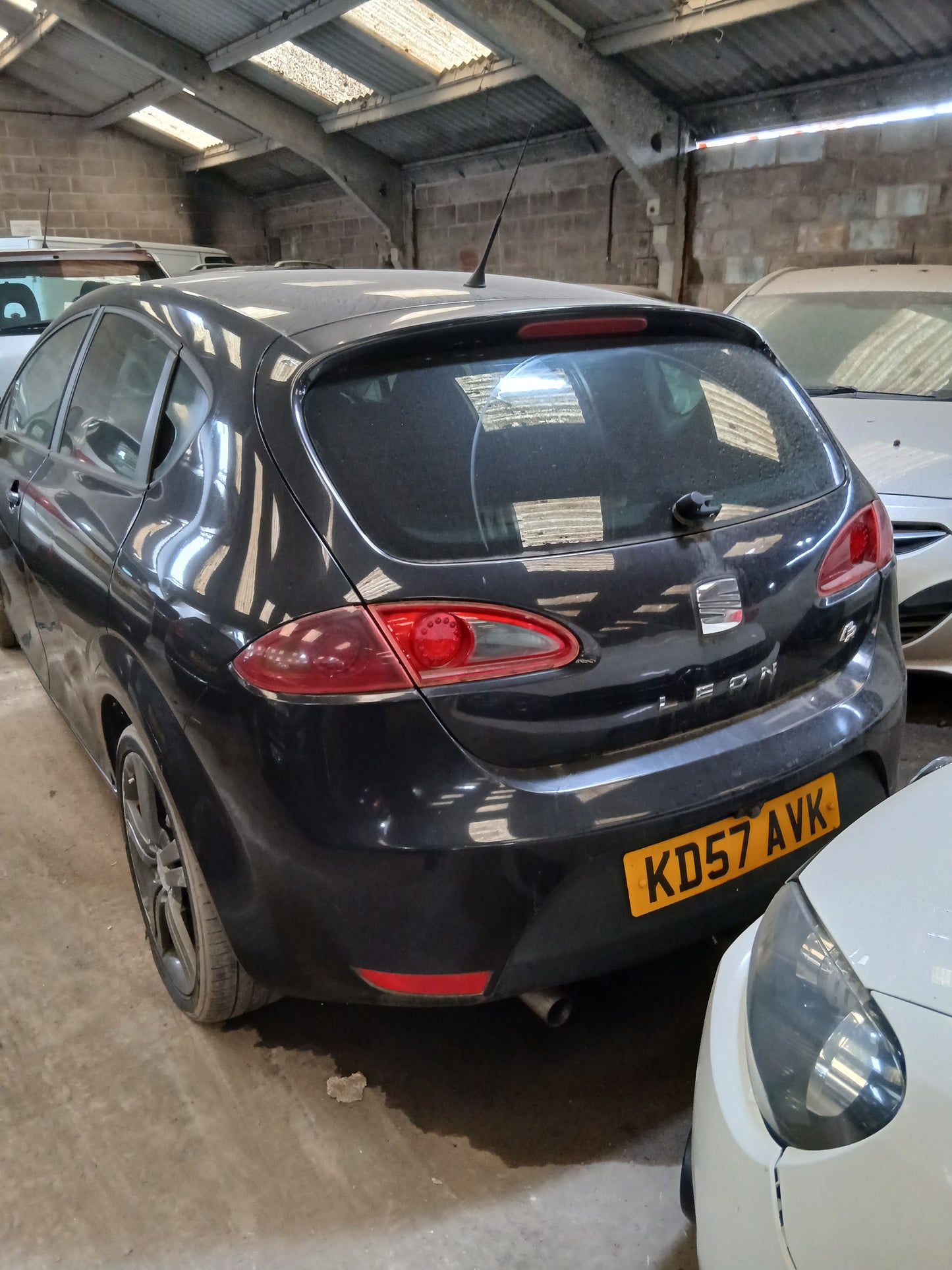 2007 SEAT LEON FR TDI – 2.0 DIESEL – MANUAL – BLACK >>--NO VAT ON HAMMER--<<