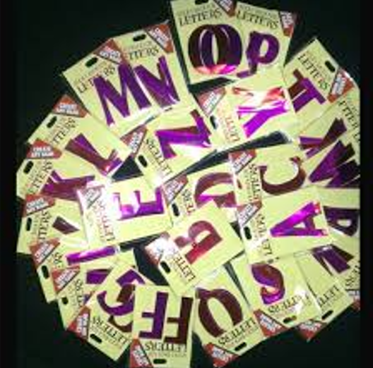 2000 X ALPHABETS STICKERS AST