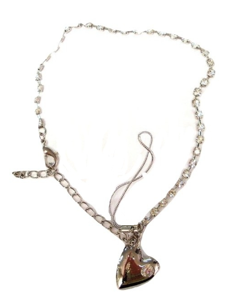 48 X SILVER CHAIN HEART