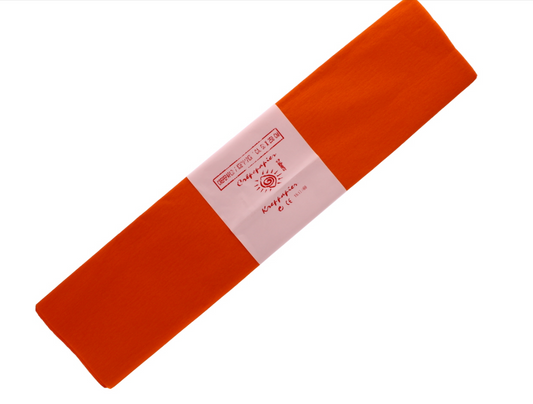 200 X CREPE PAPER ORANGE-50X250CM