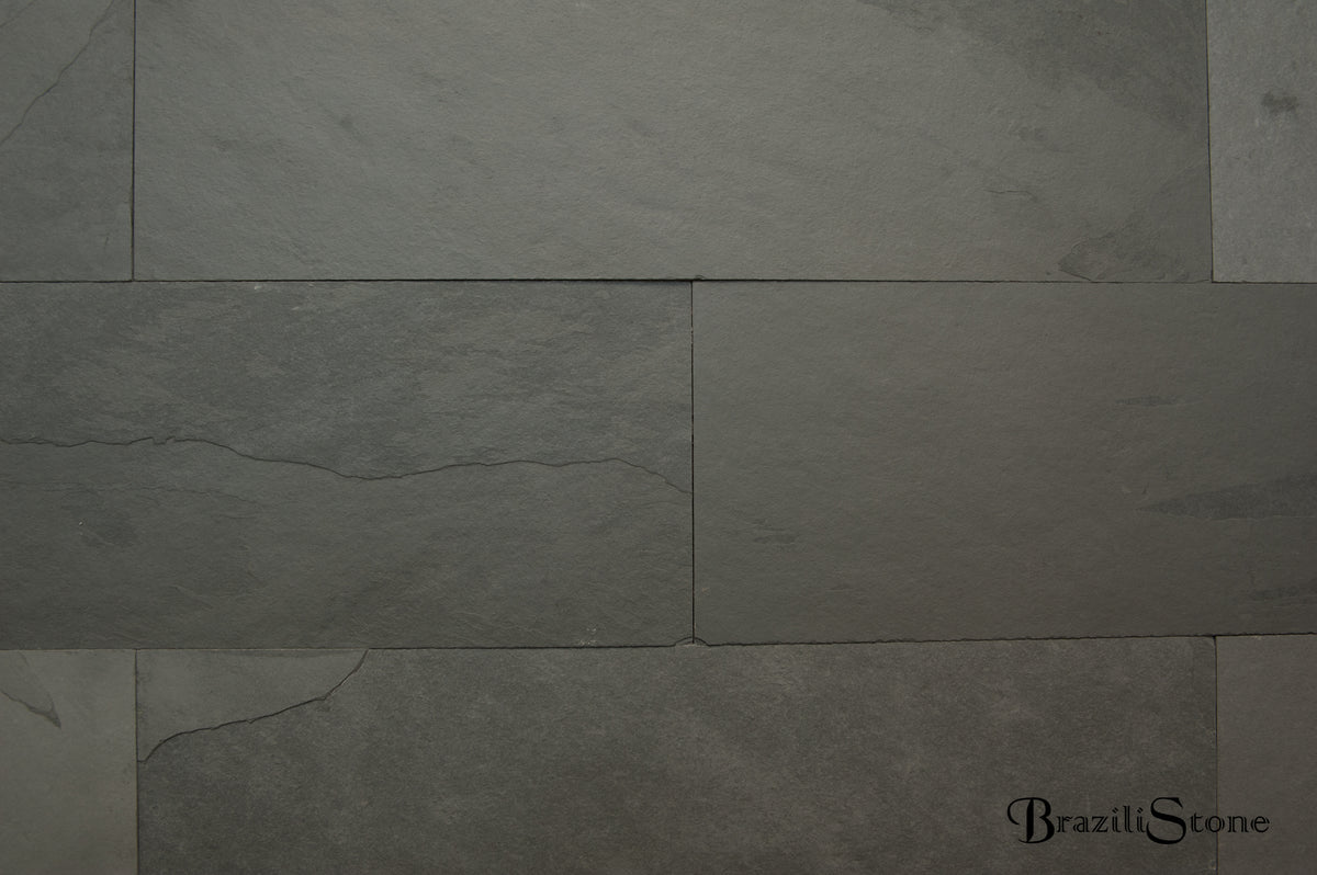 25.26M2 - BRAZILIAN GREY/GREEN SLATE STRIPS - RRP 600.00
