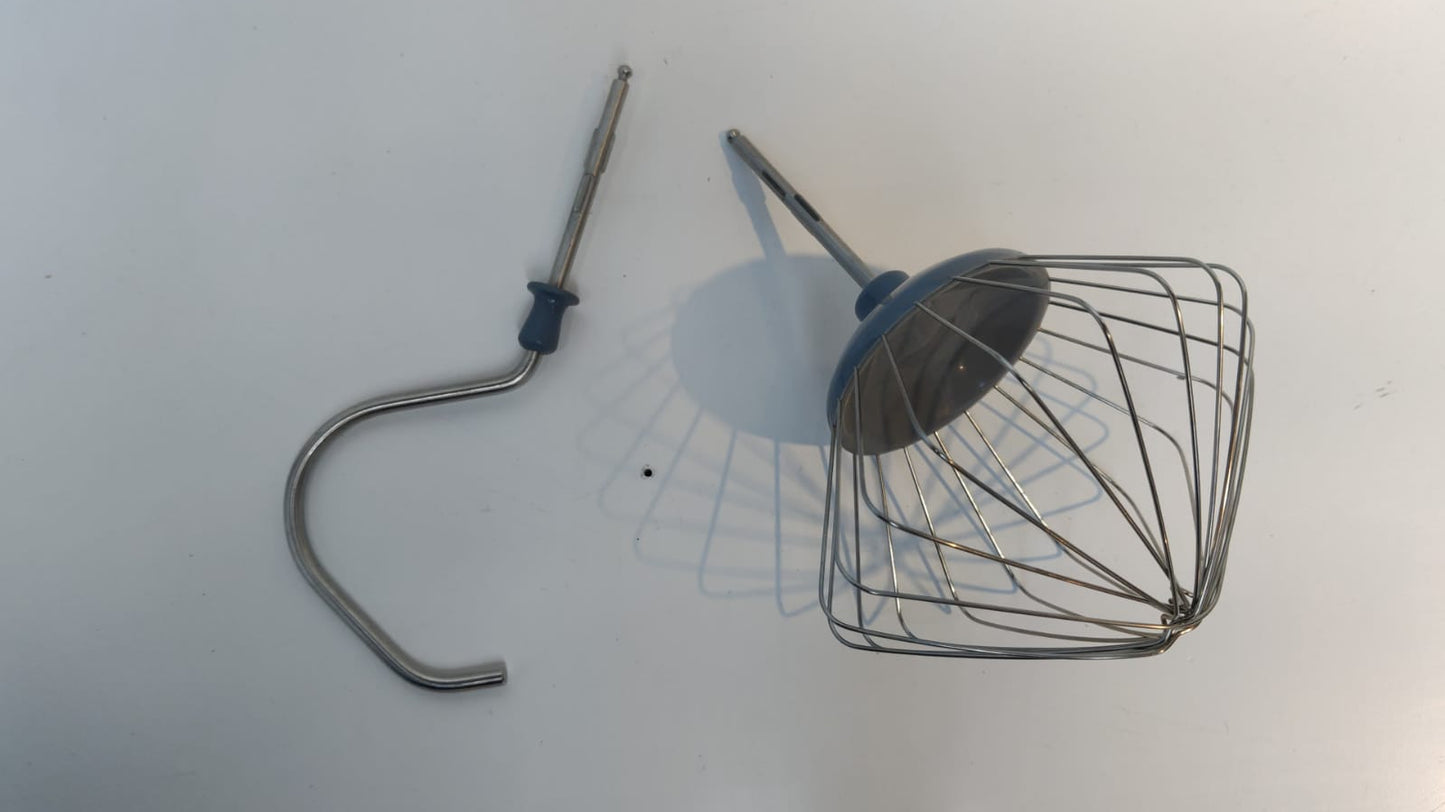 KENWOOD MIXER ATTACHMENTS DOUGH HOOK & WIRE WHISK BEATER SET
