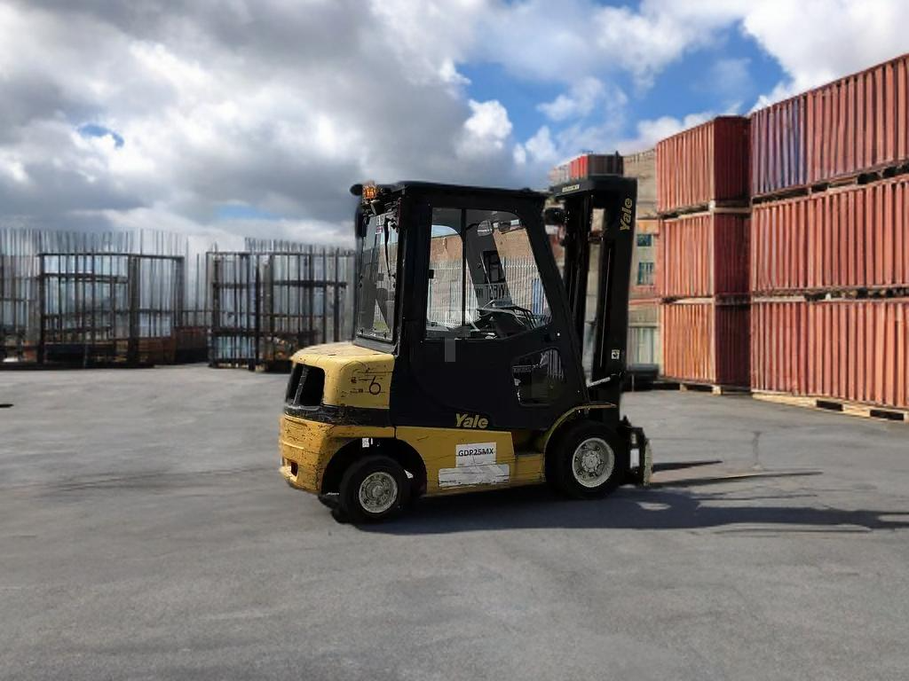 2019 YALE GDP25MXV2420 DIESEL FORKLIFT – 2500KG CAPACITY – 14715 HOURS