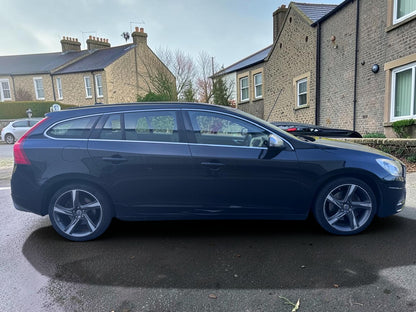 2011 VOLVO V60 R-DESIGN D5 AUTO 2400CC DIESEL BLACK ESTATE >>--NO VAT ON HAMMER--<<