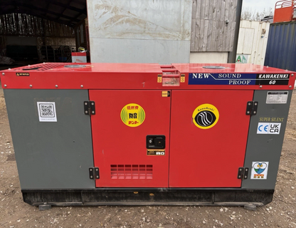 UNUSED KAWAKENKI KK60-111-SSS 2026 60 KVA GENERATOR – 3 PHASE