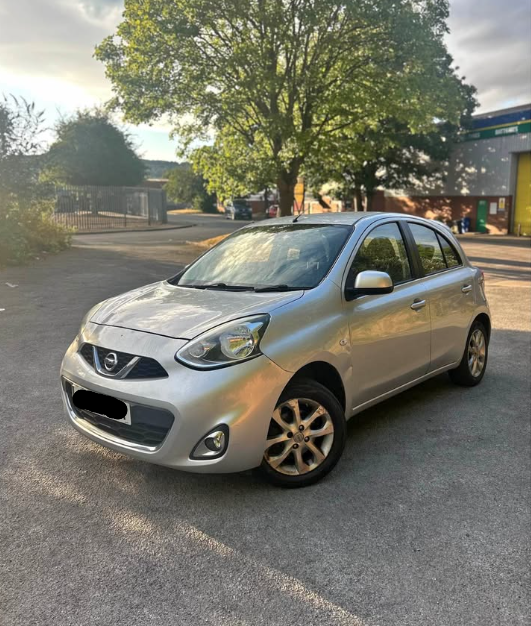 **(ONLY 103K MILEAGE)** 2015 NISSAN MICRA ACENTA 1.2 PETROL MANUAL SILVER >>--NO VAT ON HAMMER--<<
