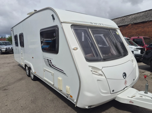 2010 SWIFT CHARISMA 610 TWIN AXLE 4 BERTH CARAVAN >>--NO VAT ON HAMMER--<<