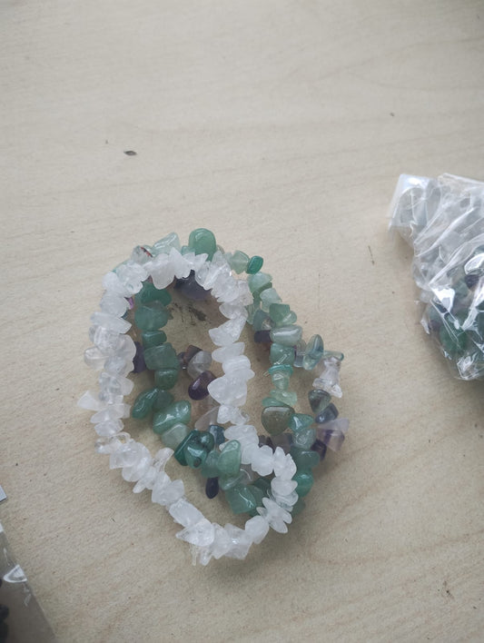 MIXED CRYSTAL CHIP TRIPLE SET JOBLOT OF 11 PACKS - BRAND NEW