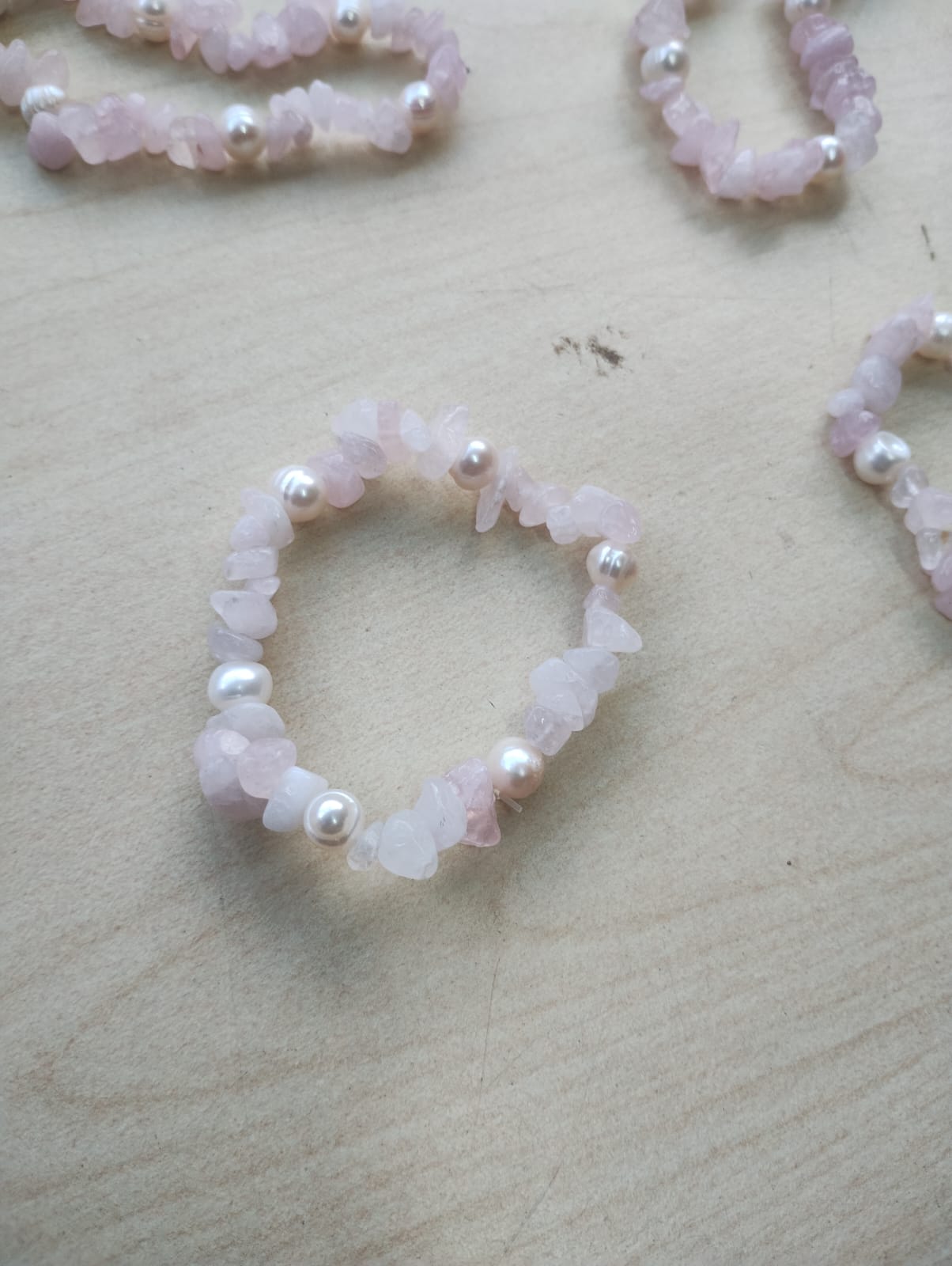RQ CRYSTAL CHIP+ 6 PEARL BRACELET JOB LOT OF 8 - BRAND NEW
