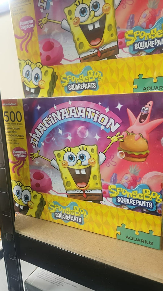 NICKELODEON SPONGEBOB PUZZLE 500PC – IMAGINATION – NEW – LOT 32