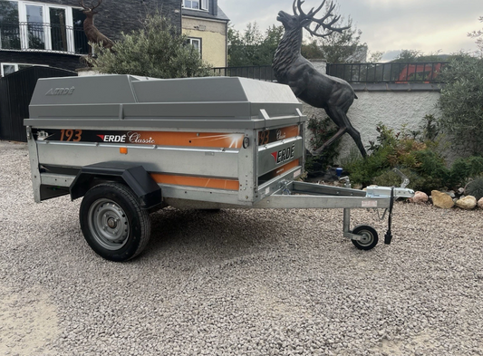 ERDE 193 TRAILER – 750KG GALVANISED TIPPING TRAILER >>--NO VAT ON HAMMER--<<