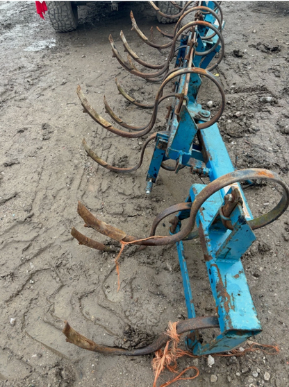 10FT SPRING TYNE FOLDING HARROWS – CULTIVATOR – TRACTOR / SEED DRILL