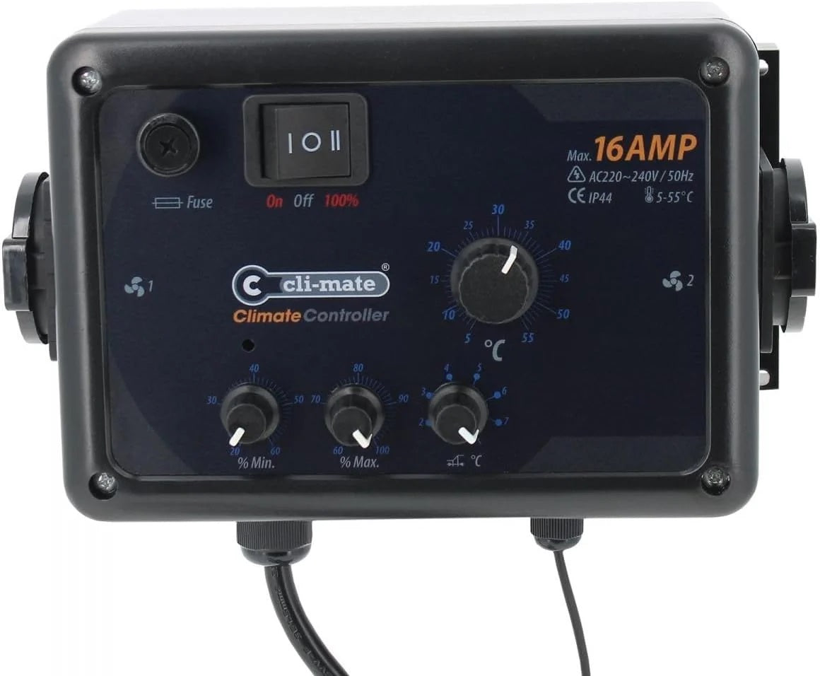 CLI-MATE CLIMATE CONTROLLER 16AMP FAN & TEMPERATURE CONTROL HYSTERESIS