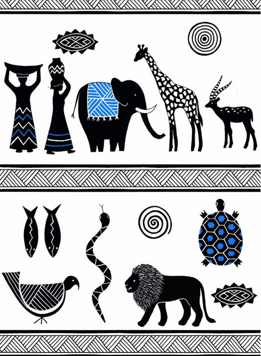300 X WALL DECO TATTOO- AFRICA