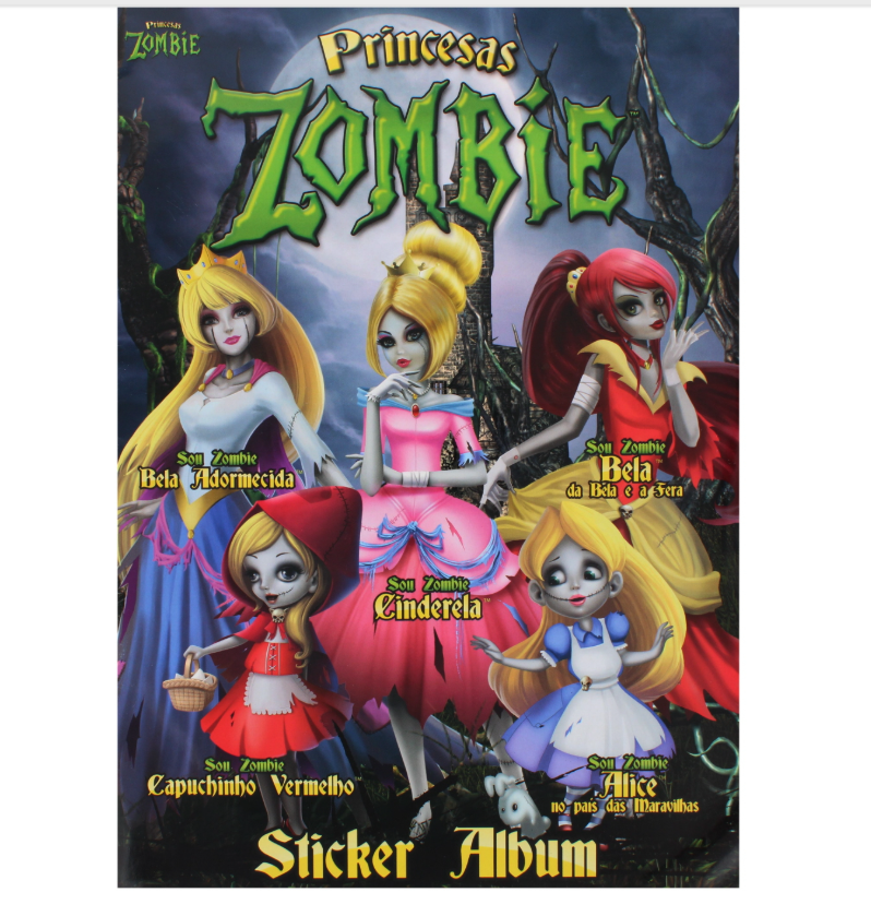 450 X ZOMBIE STICKER BOOK ONLY-PORT