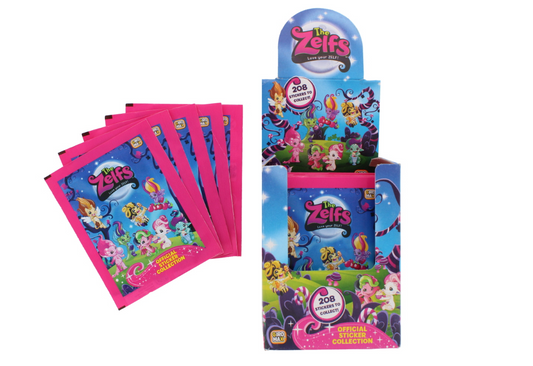 3000 X THE ZELFS 208 STICKERS DISPLAY & LOOSE