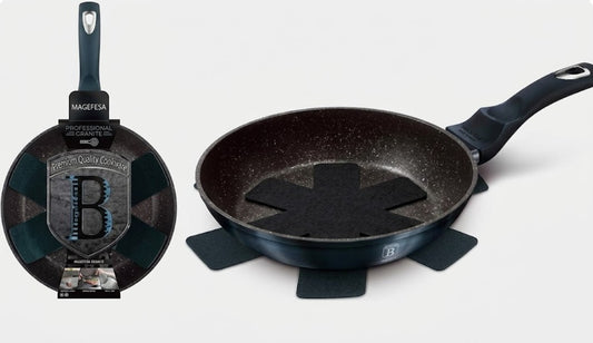 12 X NEW FRYPAN, 28 CM, METALLIC LINE AQUAMARINE EDITION