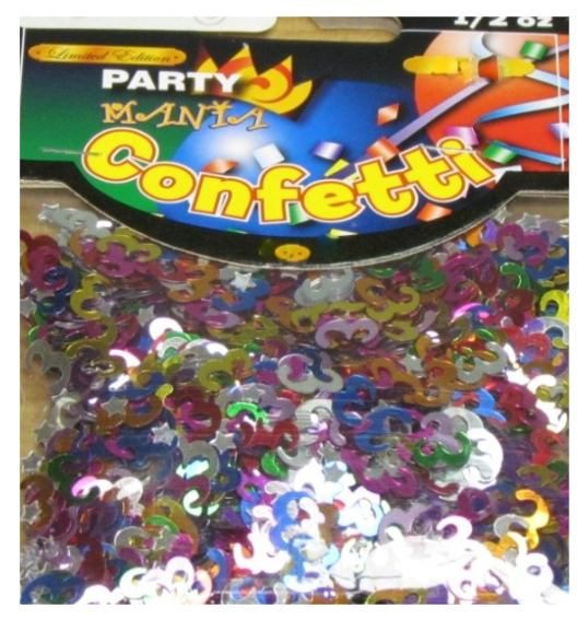 24 X FOIL TABLE PARTY CONFETTI-AGE 2