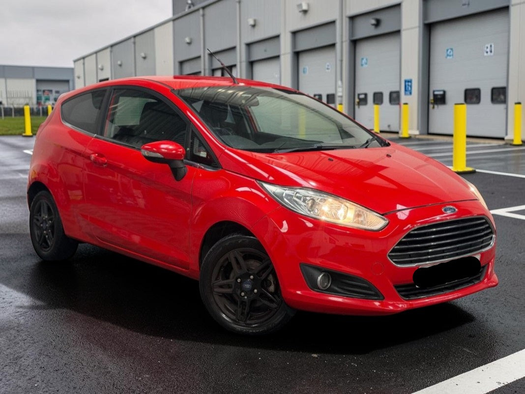 2012 FORD FIESTA ZETEC TDCI 1.5 DIESEL MANUAL RED HATCHBAC >>--NO VAT ON HAMMER--<<