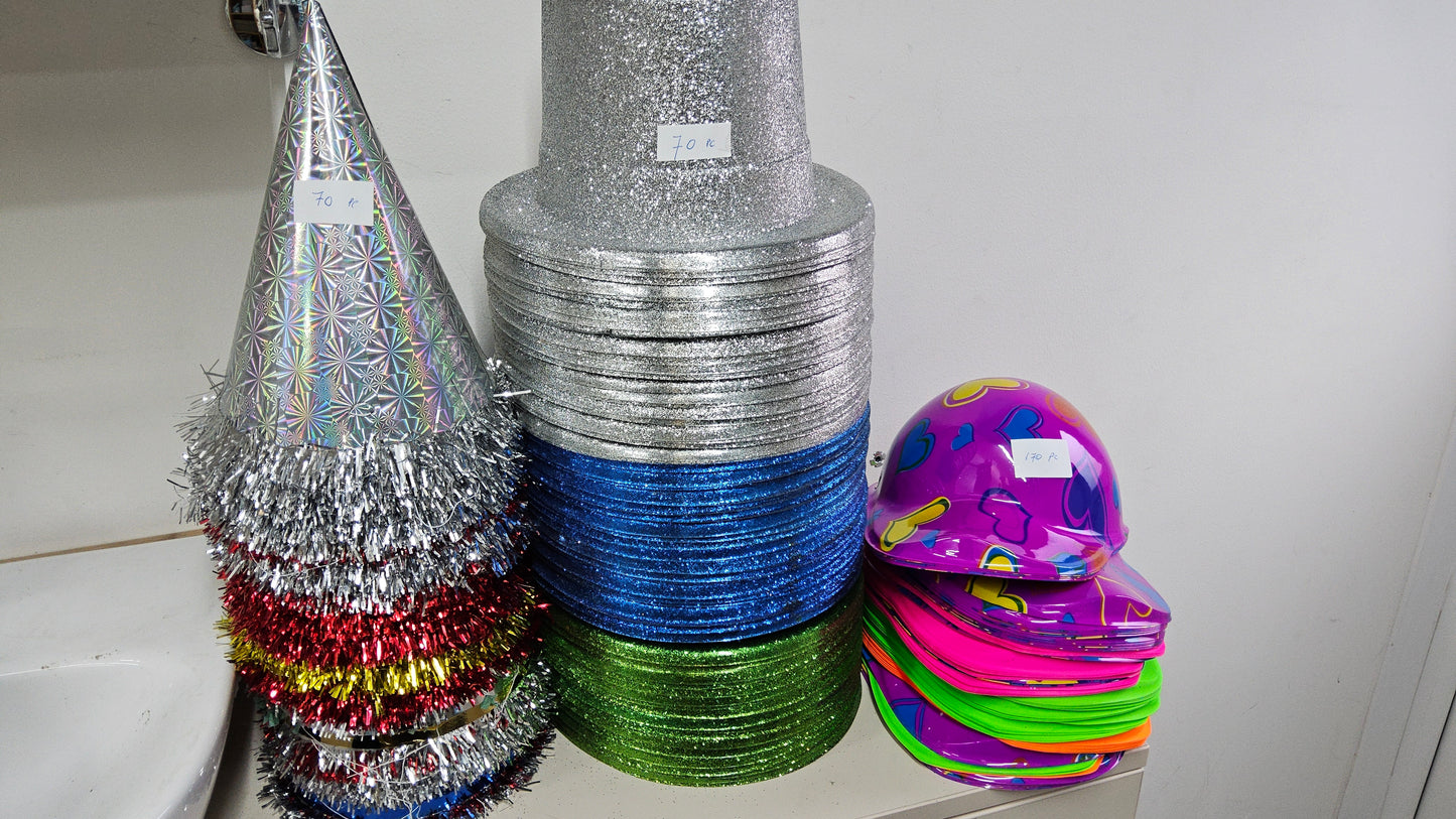 310PC CARNIVAL HATS ASSORTED