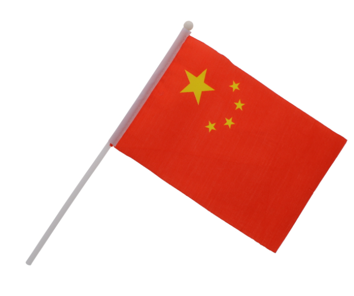 500 X CHINA MINI FLAG W/ POLE