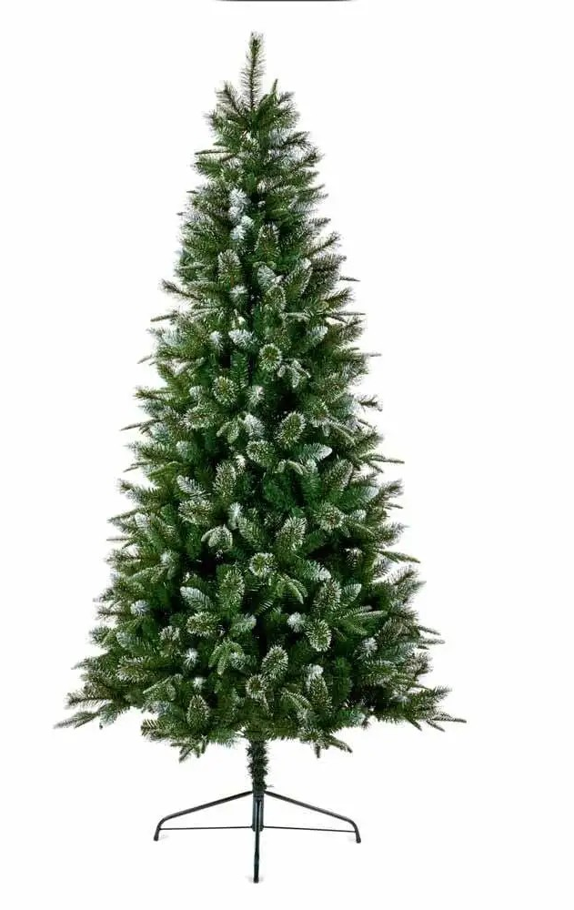 PREMIER DECORATIONS 7FT FAIRMONT FIR GLITTER TIPS CHRISTMAS TREE - GREEN NEW BOX