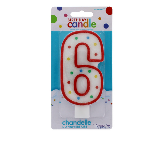 192 X BIRTHDAY CANDLE AGE 6TH