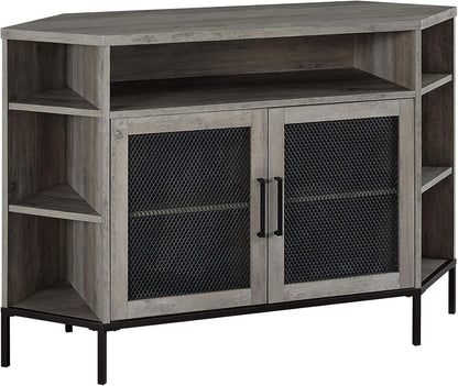 WALKER EDISON EDEN BRIDGE DESIGNS TV STAND, GREY WASH WAYFAIR RRP £450.