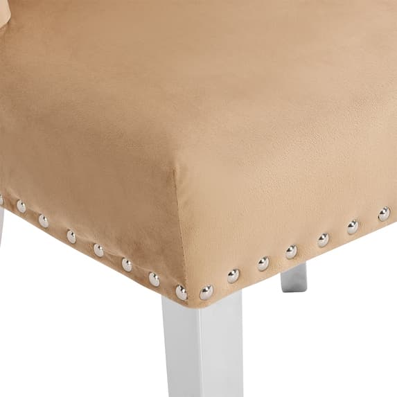 VELVET BUTTON BACK DINING CHAIR - IMPERIAL