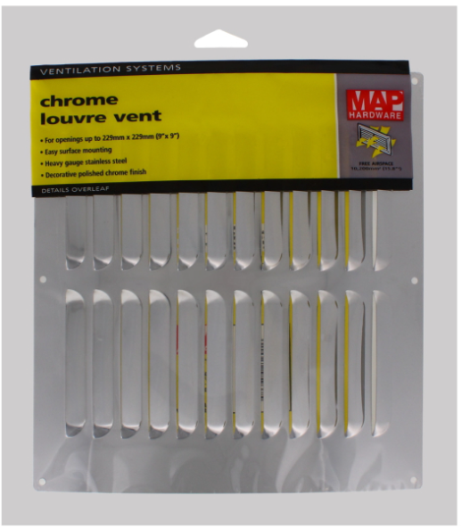40 X VENT LOUVERD STAINLESS STEEL
