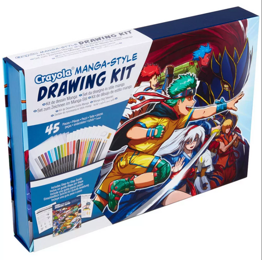 20 X NEW CRAYOLA - MANGA STYLE DRAWING KIT