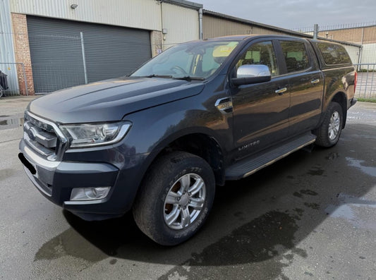 **(ONLY 47K MILEAGE)** 2018 FORD RANGER LIMITED 4X4 DCB TDCI A 3.2 DIESEL AUTOMATIC PICK UP, GREY