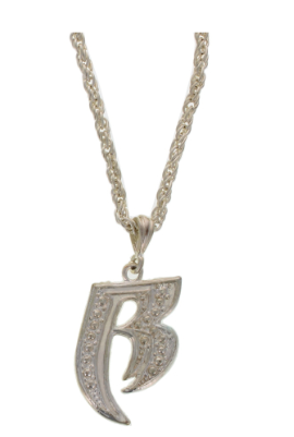 31 XSILVER B-SIGN PENDANT NECKLACE