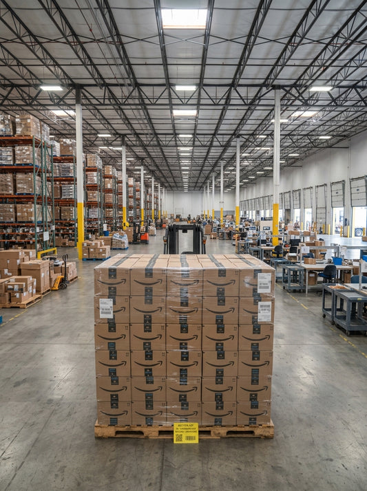 PALLET OF MAJOR ONLINE RETAILER MERCHANDISE – NEW & RETURNS – RANDOMLY CHOSEN